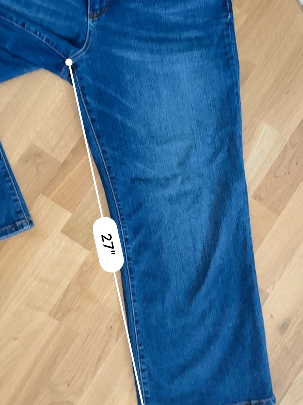 Kut from the Kloth Charlotte Fab Ab Culotte Wide-Leg Dark Blue Jeans - Picture 7 of 10